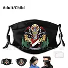 Герб, маска с фильтром Pm2.5, для взрослых и детей