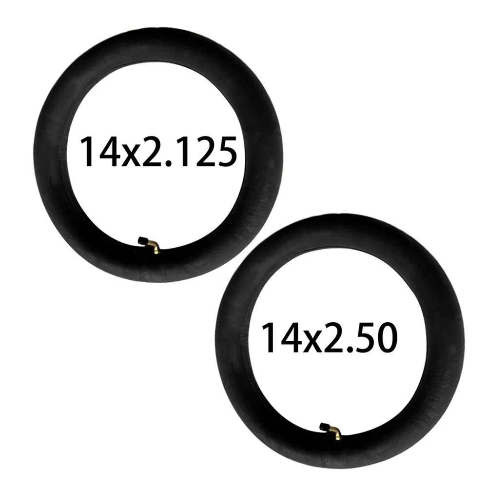 

14x2.125/2.50 Butyl Rubber Inner Tube With A Bent Valve Stem For Many Gas Electric Scooters 14 Inch E-bike Wheel Tire .