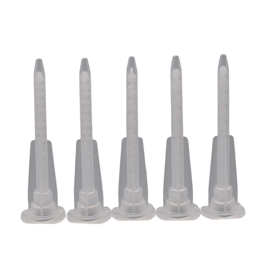 

5pc AB Glue Mixing Tube Dispenser Static Mixer Epoxy Resin Adhesives Mixing Nozzle Set for AB Glue Caulking Gun Manual Tool