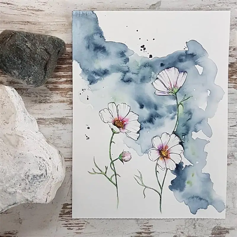 JC Lily Flowers Clear Rubber Stamp Silicone Seals Scrapbooking Handmade Tool Sheet Paper Mold Model Card Make Craft Decoration | Дом и сад