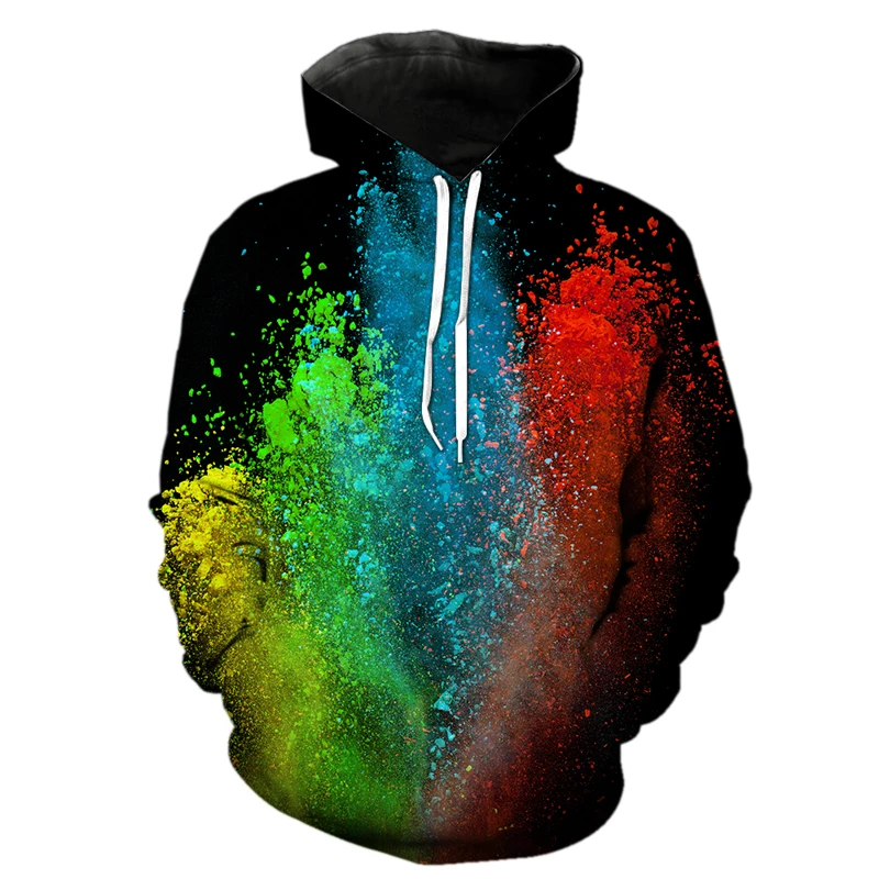 Men's Hoodies 3D Tie dyeing style Women Hoodies Sweatshirt Young Loose Casual Sportswear Spring Autumn Coat Street Clothing Tops