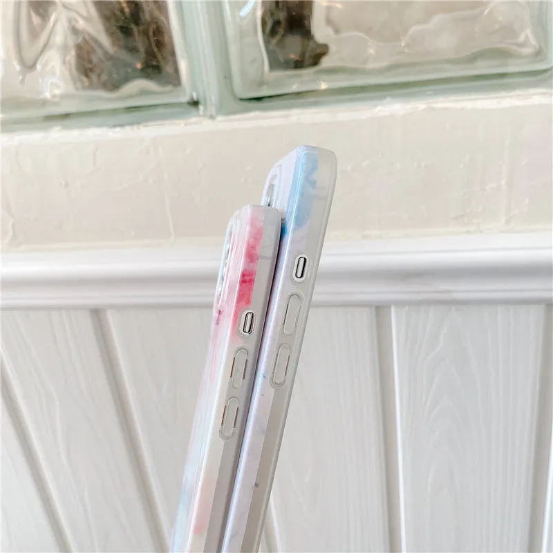 

Imd Marble Stone Gel Case for Apple iPhone 12 11 Pro Max 7 Mini 6s 6 8 Plus X 10 XR XS Max Cases Pink White phone Case