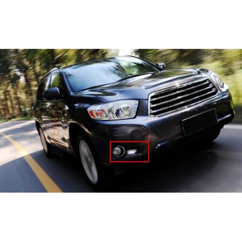 Светодиодный ные дневные ходовые огни DRL Противотуманные фары для Toyota Highlander 09