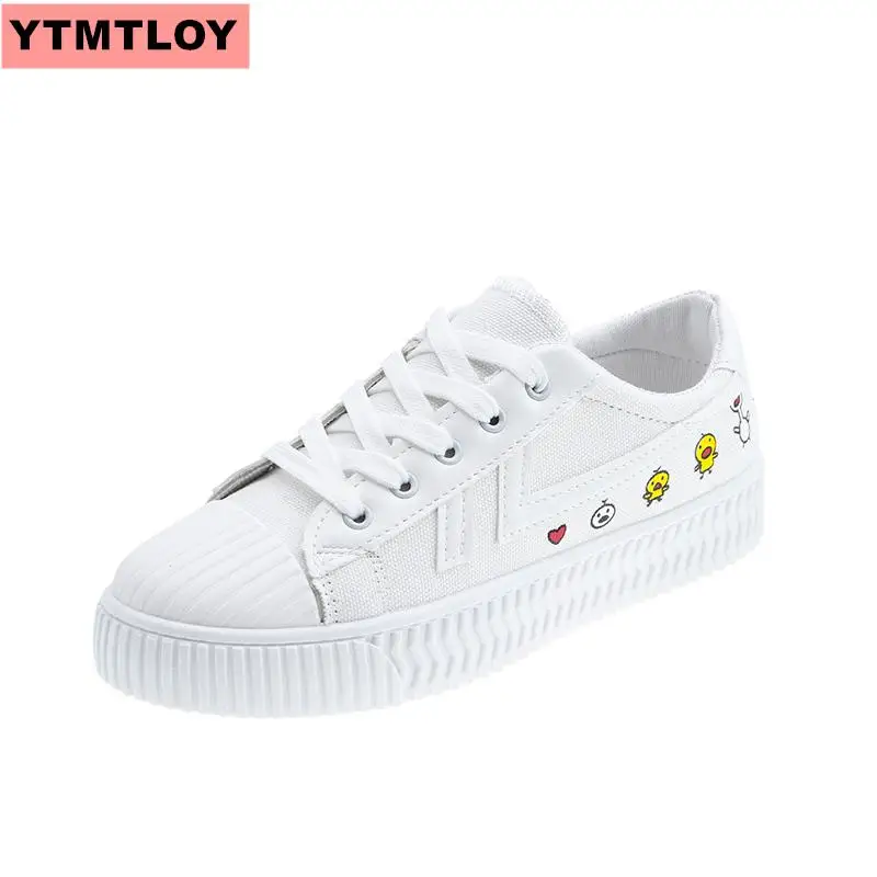 HOT classic white shoes ladies sneakers fashion charming vulcanized Pu thick-soled casual wild women's | Обувь