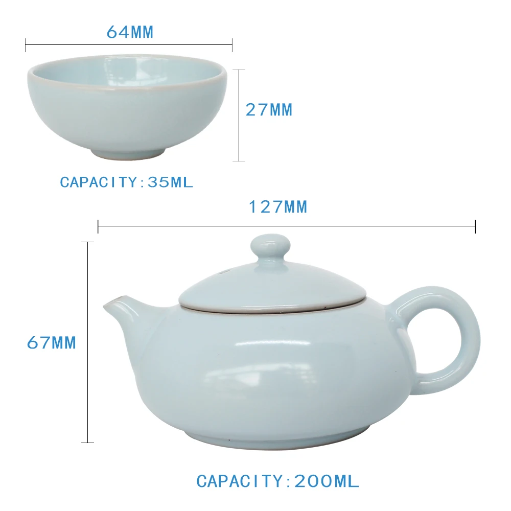 Китайский чайный набор кунг-фу керамический чайник чайная чашка Пуэр горшок