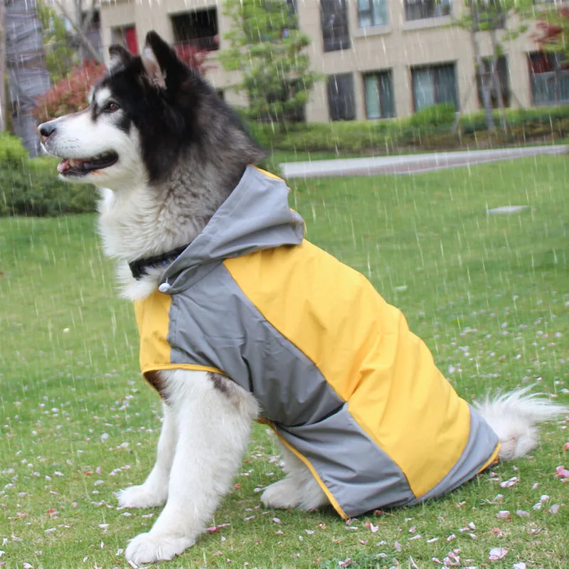

Dog Waterproof Raincoat Reflective Jacket Medium Dogs Labrador Golden Retriever Outdoor Breathable Cape Pet Supplies