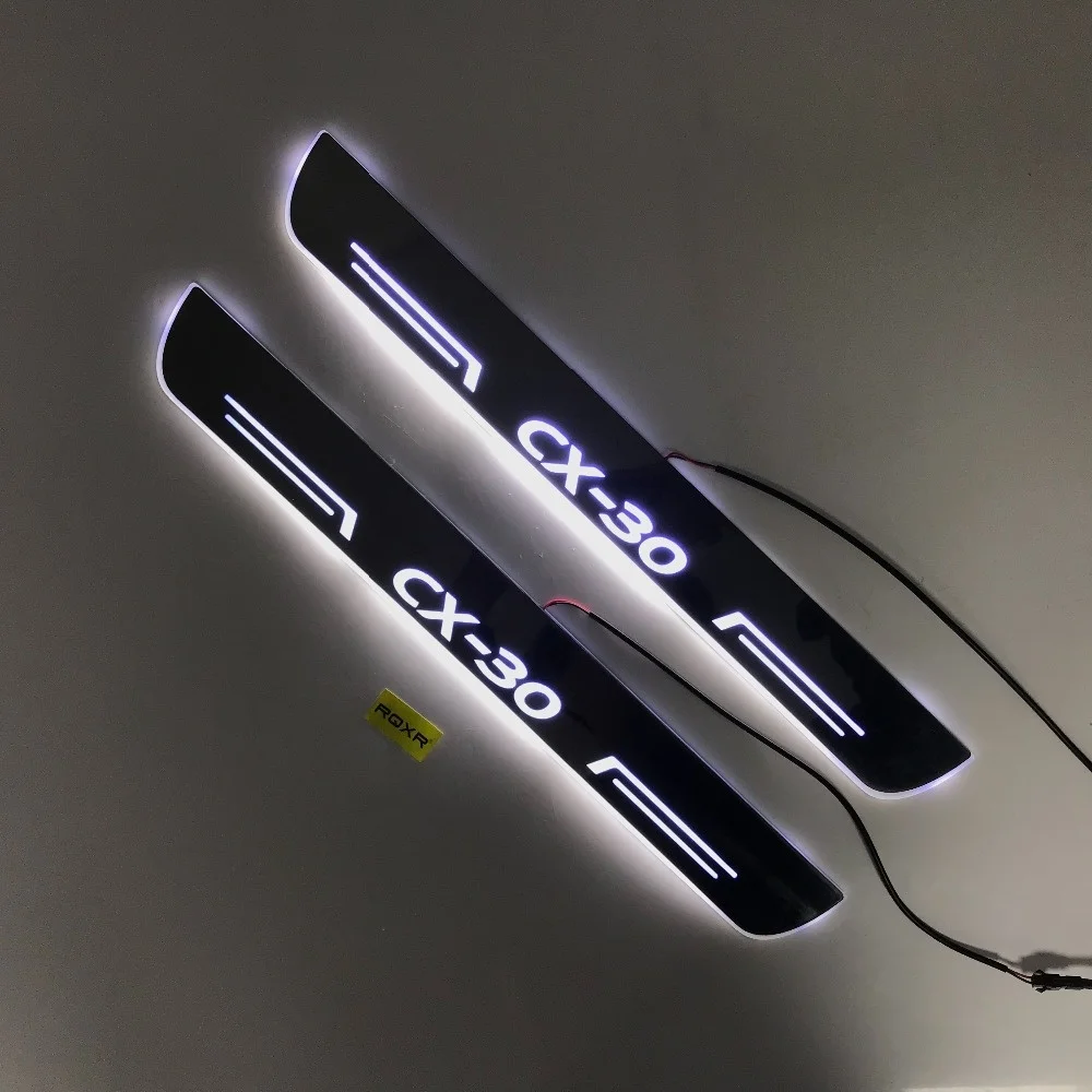 

Free express ship Led door sill Decorative lights Slat guards Plate strips for Mazda cx-30