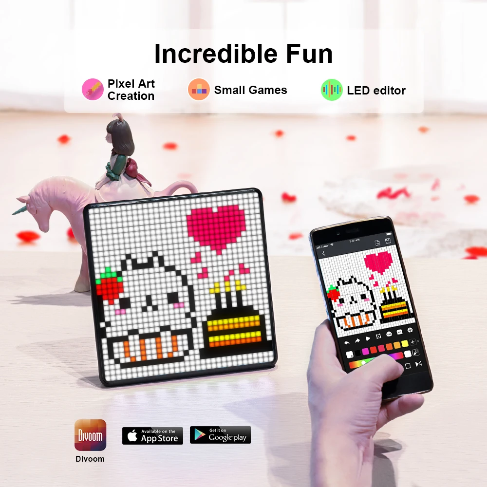 Divoom Pixoo Max цифровая фоторамка с 32*32 Пиксельной графики программируемый