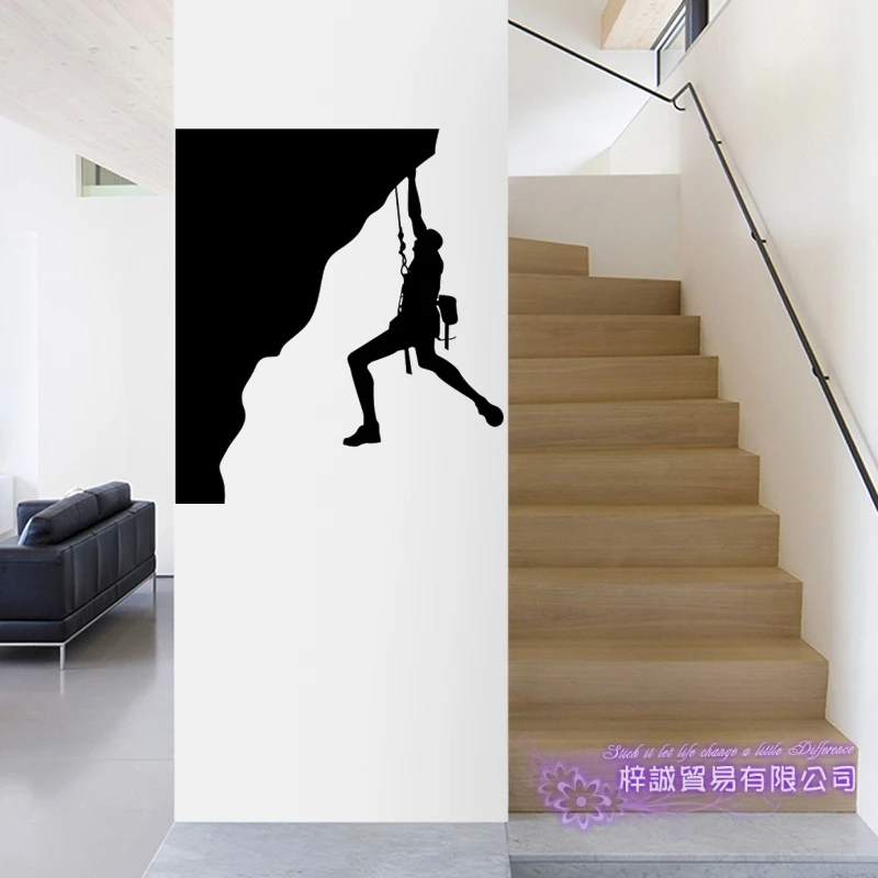 

Rock Climbing Wall Sticker Vinyl Climber Wall Decals Pegatina Decor Mural Home Decoration Extreme Sports Climbing Car Decal