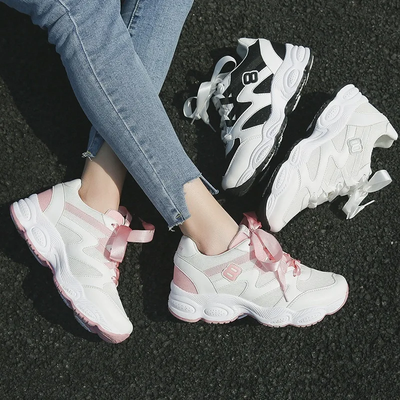 BOUSSAC кроссовки белые женские для бега уличная спортивная обувь женская