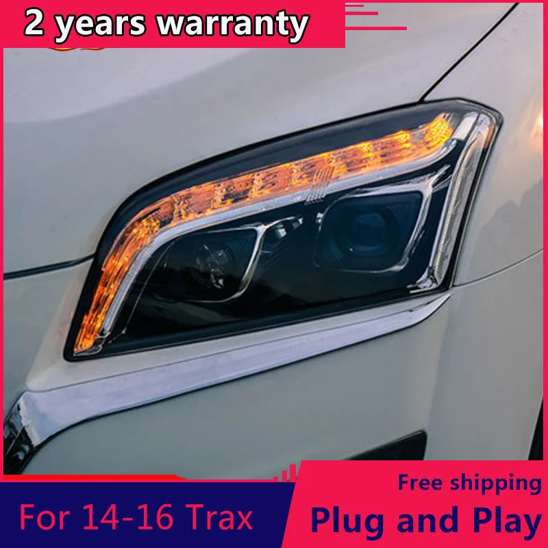 

KOWELL Car Styling LED Head Lamp for Chevrolet Trax headlights 2013-2016 New Trax led headlight led drl H7 hid Bi-Xenon Lens