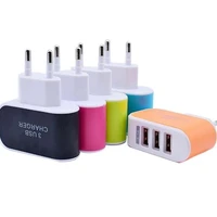 5v 3 1a triple usb port charger wall home travel ac eu plug adapter universal fast charging for android phone mobile smart