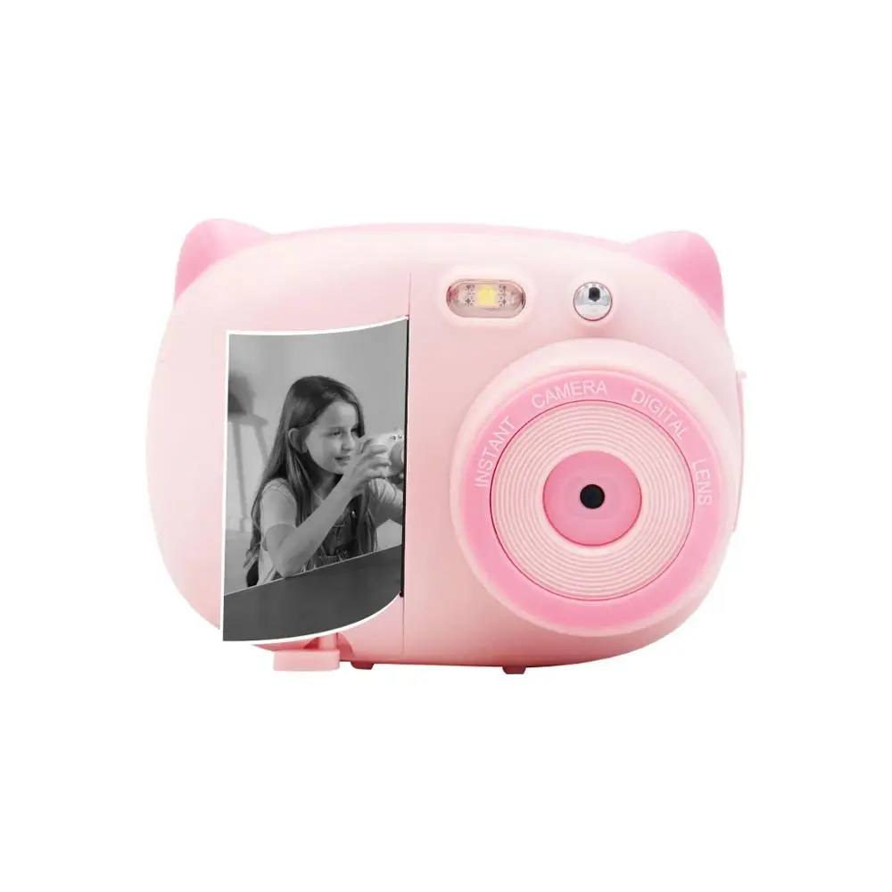 Kids Camera-Pink 2,4 дюймов ips lcd wifi Cams Детская Цифровая камера 1080P Full HD мгновенная печать видео видеокамеры профессиональные детские камеры подарки - Цвет: Kids Camera-Pink