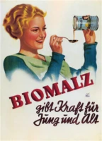 400x300mm biomalz german vintage advertising poster 1936 jumbo fridge magnet sfm 0173