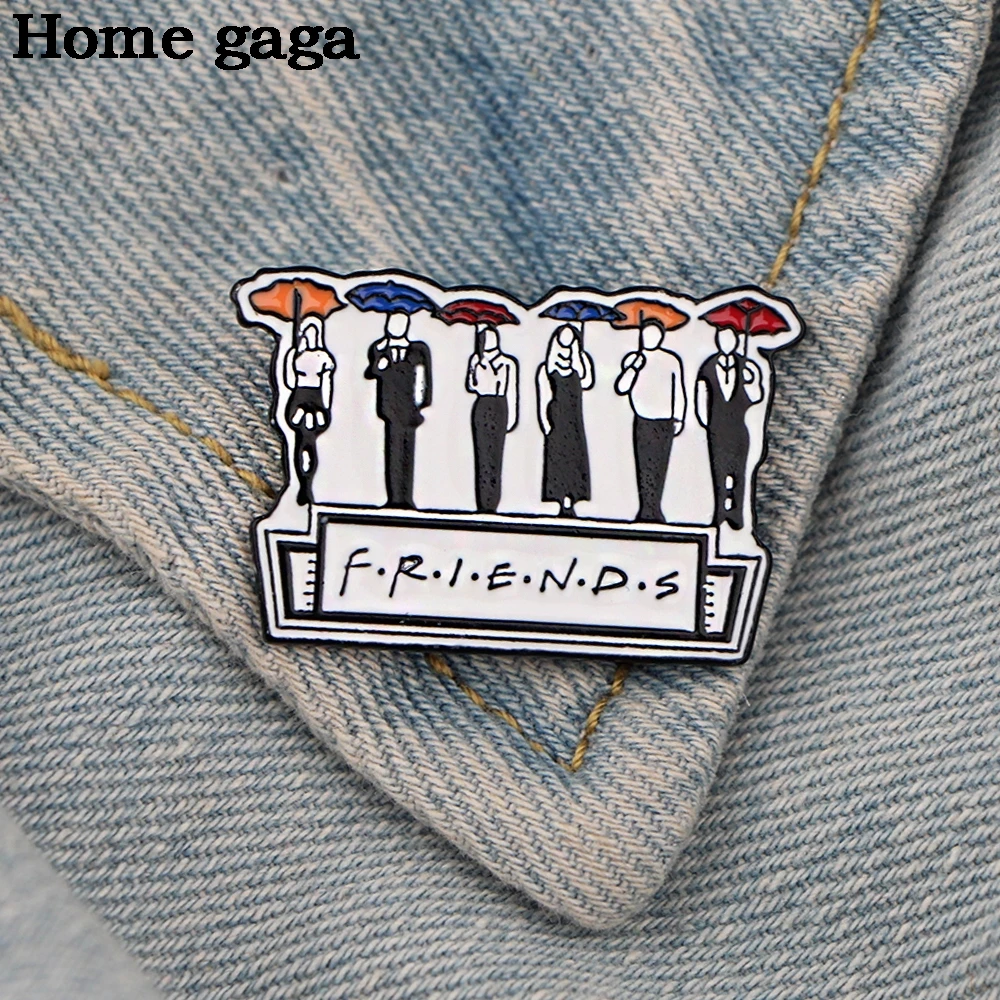 

D3303 Homegaga Hot TV Show Badge Lapel Brooch Enamel Pin Denim Bag Hats Jewelry Gift For Friends