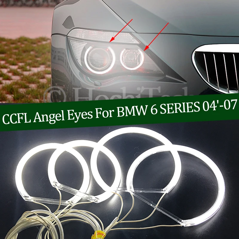 

Hight Quality CCFL Angel Eyes Kit Warm White Halo RingFor BMW 6 SERIES E63 E64 630i 650i 645i 650Ci 645Ci M6 2004-2007 Demon Eye