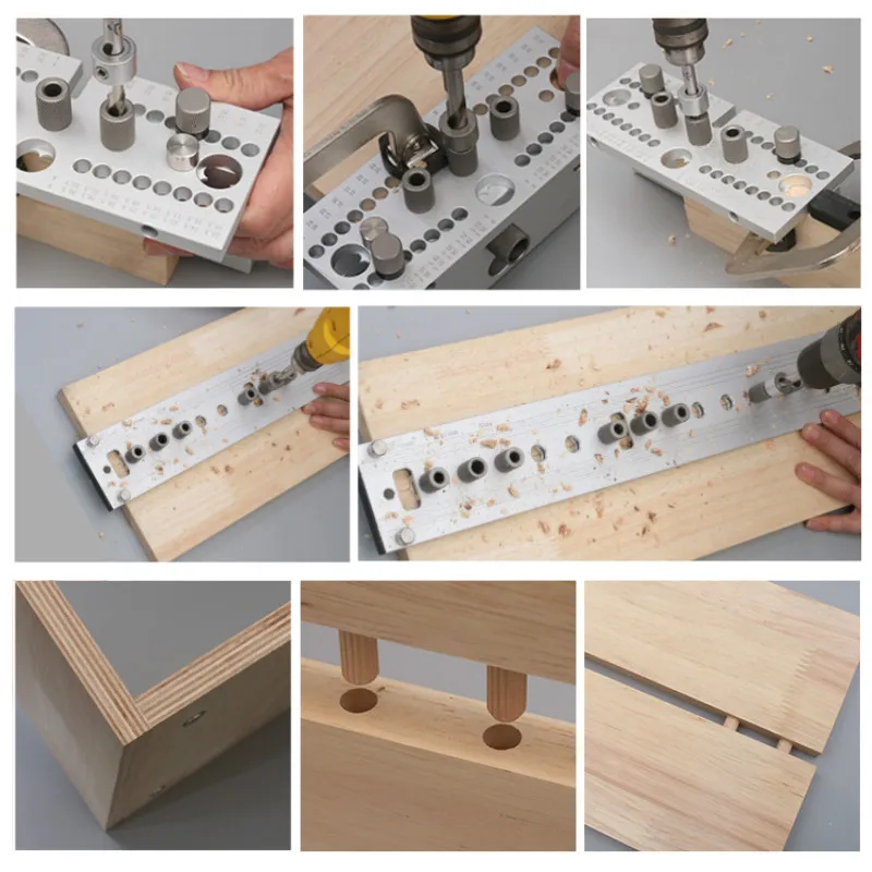 3 в 1 деревообрабатывающий сверлильный локатор Алюминий шип Дырокол устройство