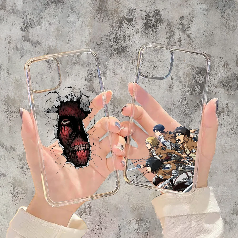 

Attack On Titan Phone Case For Samsung Galaxy A 3 5 7 8 10 20 21 30 40 50 51 70 71 E S 2016 2018 4G transparent luxury
