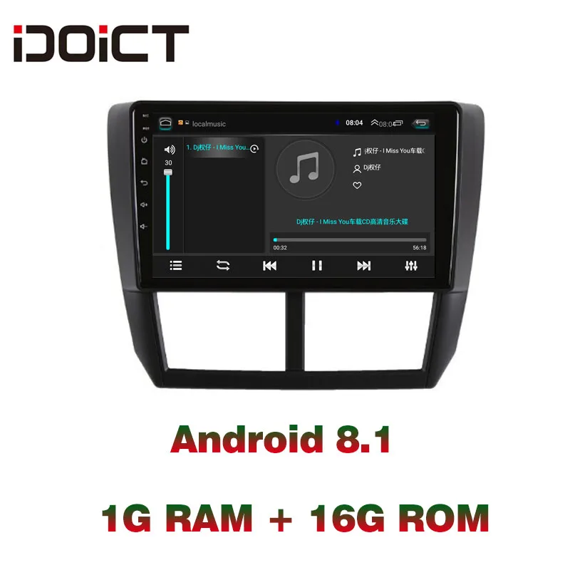 Автомобильный DVD-плеер IDOICT Android 9 1 GPS-навигация мультимедийный плеер для SUBARU Forester
