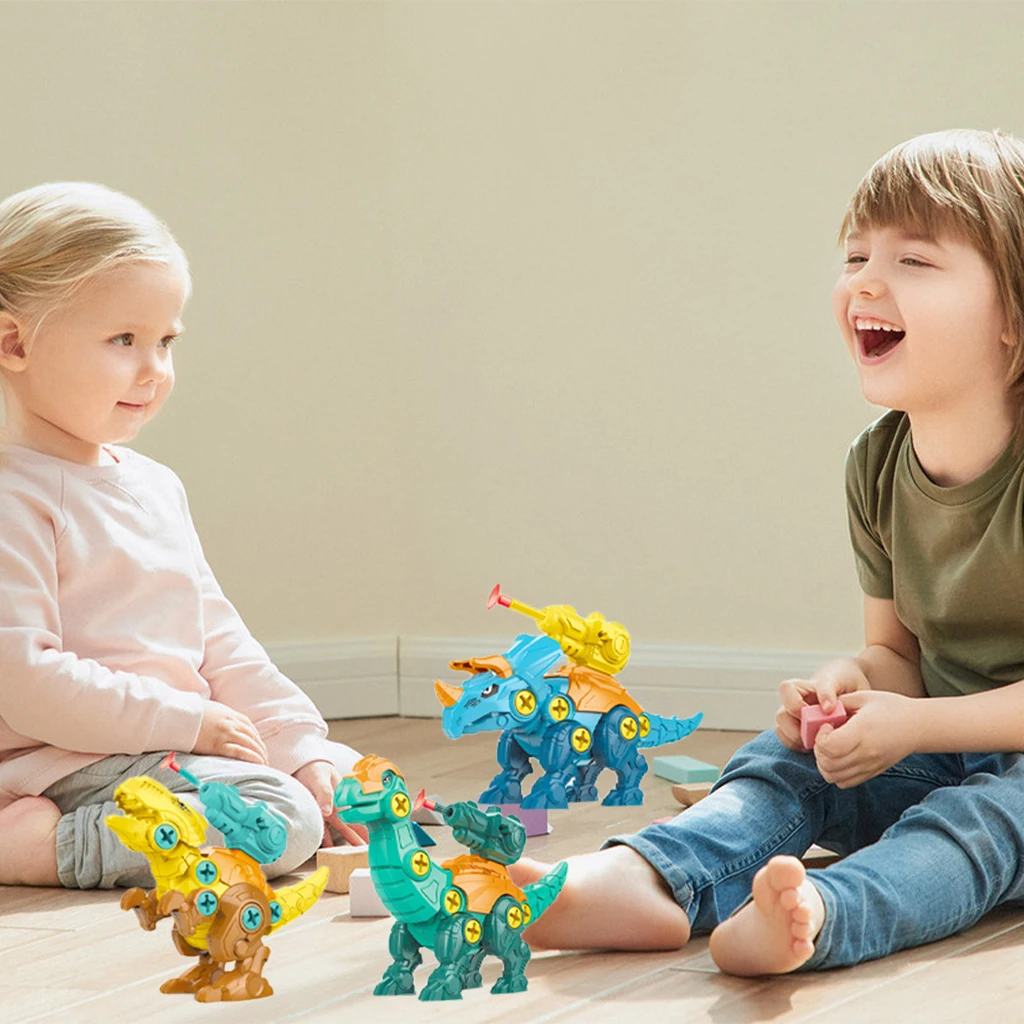 

DIY Dinosaur Model Toy Set Building Blocks Combination Educational Toys for 3-7
