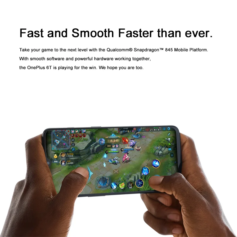 Мобильный телефон с глобальной ПЗУ Oneplus 6 T 8GB 128 GB/256 GB Snapdragon 845 41 &quot19 5: 9 на весь