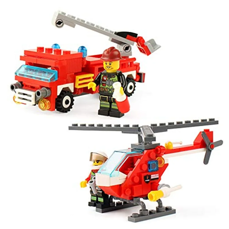 348 шт Совместимость legoed City пожарная станция комплект Пожарника строительные