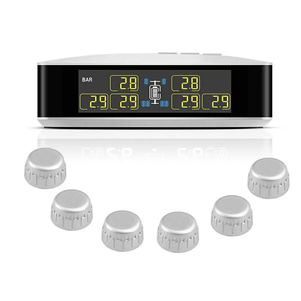 

Система контроля давления в шинах TPMS, беспроводная система контроля давления в шинах с 6 внешними датчиками