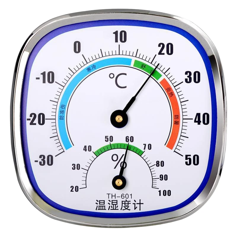 

Wang Hang Analog Indoor Outdoor Thermometer Hygrometer Humidity Gauge Temperature Monitor Hanging & Stand No battery needed