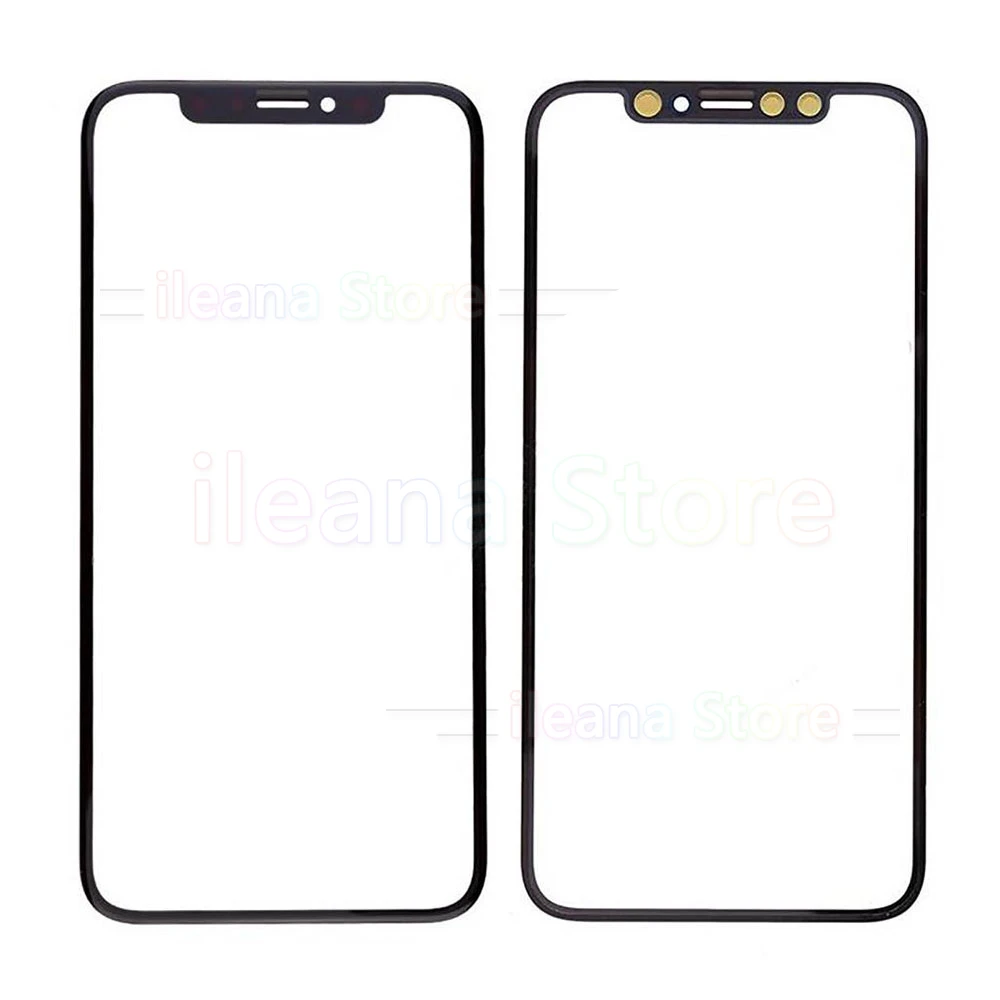 5 шт. Сенсорное стекло для iPhone X Xs Max передний Внешний ЖК-экран с OCA Оптический прозрачный пластыревый заменитель