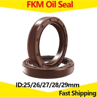 2pcs fkm framework oil seal id 25mm 26mm 27mm 28mm 29mm od 32 72mm thickness 4 12mm fluoro rubber gasket rings