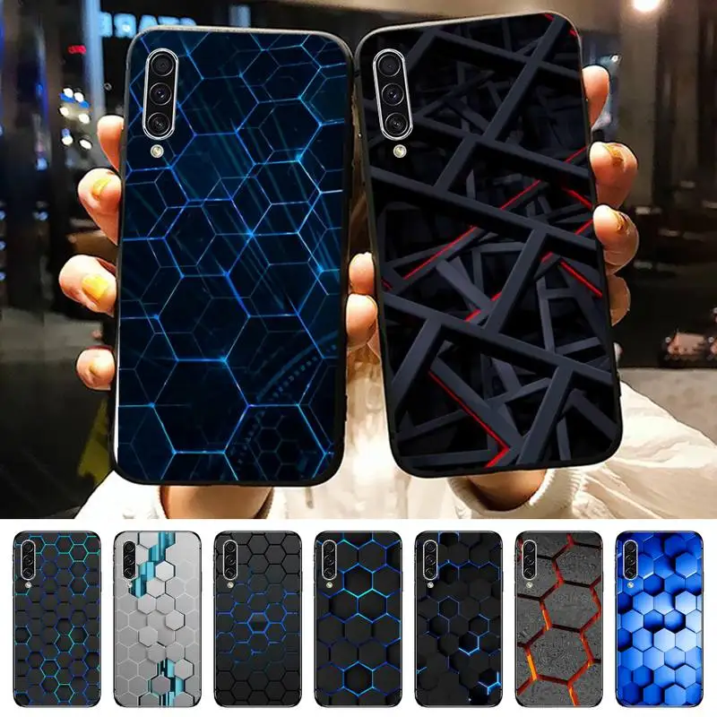 

Hexagonal lattice geometry Phone Case For Samsung galaxy A S note 10 7 8 9 20 30 31 40 50 51 70 71 21 s ultra plus