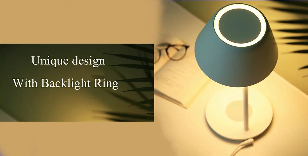 Yeelight светодиодный настольный светильник, профессиональная умная настольная лампа, Wi-Fi, сенсорный, с регулируемой яркостью, поддержка беспроводной зарядки, приложение Homekit, управление