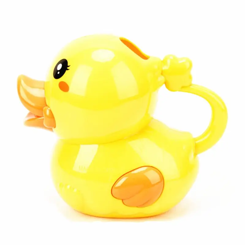 

Cute Duck Watering Can Bath Toy Wash Hair For Baby Kid Beach Pool Shower H9EF