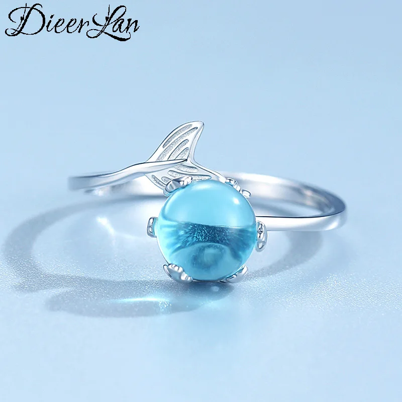 Винтажные серебряные кольца в стиле бохо с хвостом русалки для женщин и мужчин