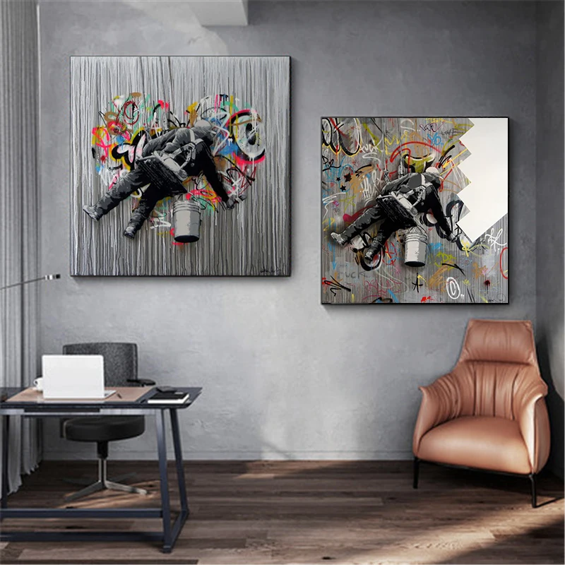 Бэнкси Поп-музыка уличное искусство мечта плакаты и принты абстрактные животные