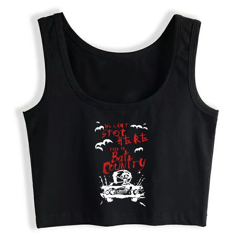 

Crop Top Women Birthday Present Fear And Loathing In Las Vegas Ca Y2k Gothic Emo Harajuku Tank Top Female Clothes