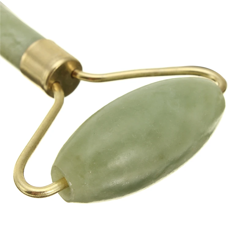 

14cm natural facial skin beauty massage tool double jade roller face-lift massage facial body relaxation health stone tool
