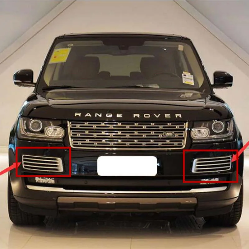 Черная передняя решетка вентиляционного отверстия для Land Rover Range Vogue 2014 2015 2016 |
