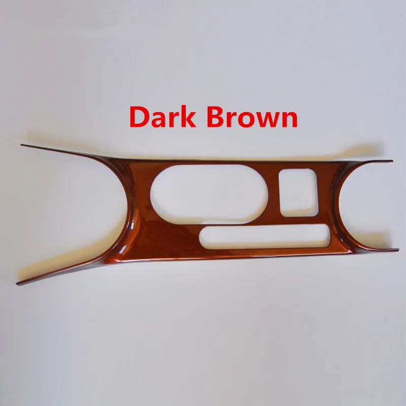 Dark Brown Пластиковая Автомобильная накладка на крышку панели КПП центральной консоли формовочная Накладка для Volkswagen Beetle 2013 Стайлинг - Название цвета: Dark Brown