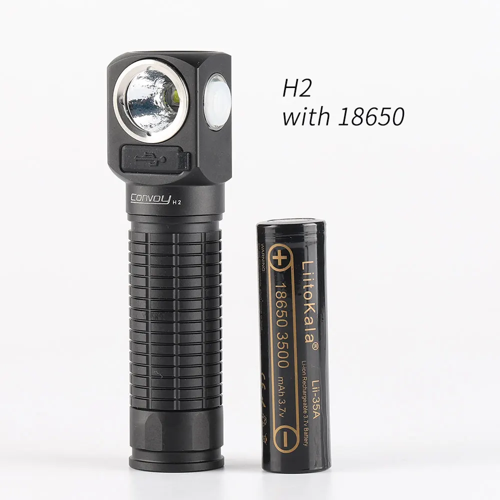Фонасветильник Convoy H2 XML2 219B 219C LH351D SST20 18650 зарядный интерфейс type-c батарея |