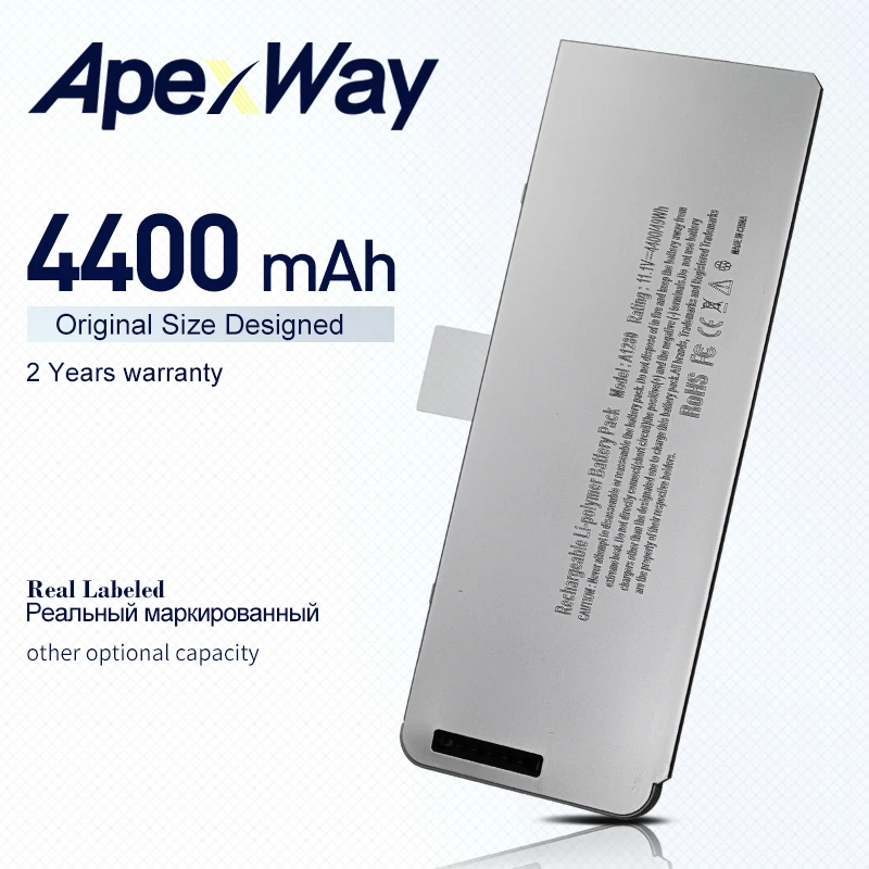 Аккумулятор ApexWay для ноутбука Apple macbook a1278 a1280 13 дюймов версия 2008 | Компьютеры и офис