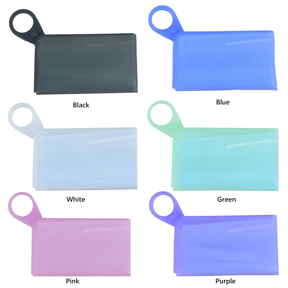 Портативный маска для лица хранения папка многоразовые силиконовые органайзер