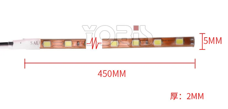1 шт. 1210-45см-45smd рукав лампа мягкий светильник полоса лампа корпус декоративная лампа атмосферная лампа