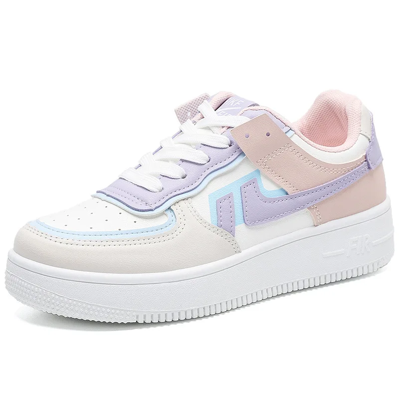 Fashion New Women Sneakers Breathable Waterproof Wedges Platform Vulcanize Shoes Woman Pu Leather Casual Shoes Tenis Feminino