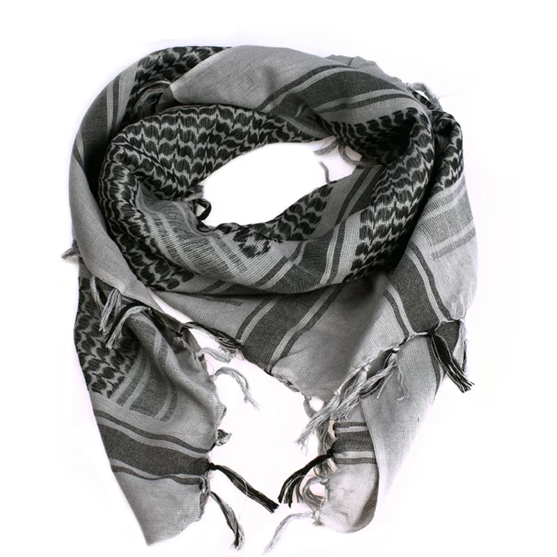 

Многофункциональный тактический головной шарф из 100% хлопка с черепом пустыни Shemagh Арабская Куфия бандана военные шарфы