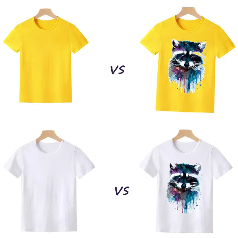 

Painting Fox Heat Transfers Patches Iron On Vinyl Adhesive Transfer Stickers For Clothes DIY Custom Patch For Children's T-Shirt