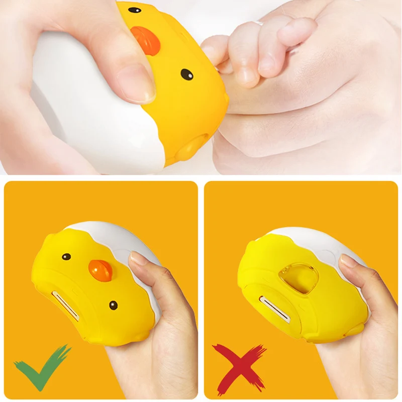 

Automatic Electric Nail Clippers for Baby Toddler Gentle and Quiet Fingernail and Toenail Clippers Trimmer Foot Care Tool TK