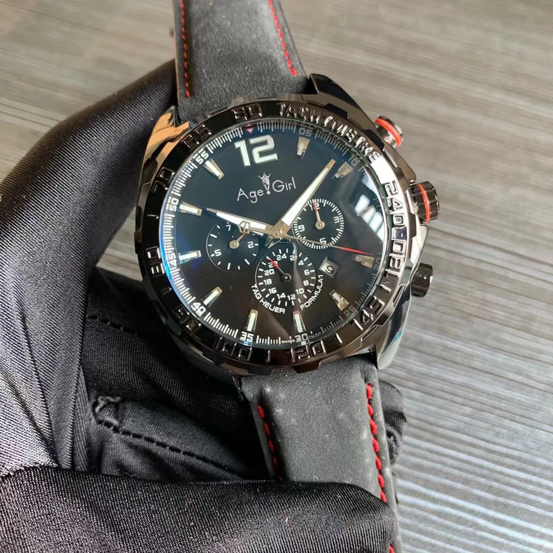 

Luxury New Mens Wristwatches Automatic Mechanical Stainless Steel Silver Black Brown Leather Watch White Sapphire Wathces 41mm