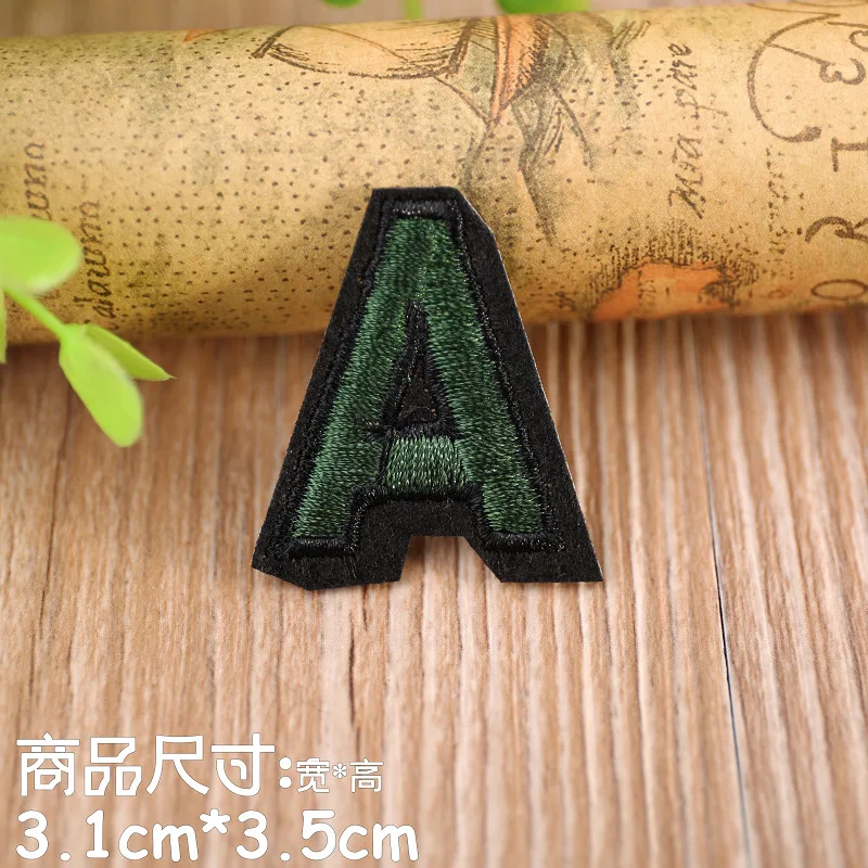 colour cartoon English Alphabet Letter PATCHES Iron On Embroidered Patch For Clothing Badge Paste kid boy Clothes Bag Pant | Дом и сад
