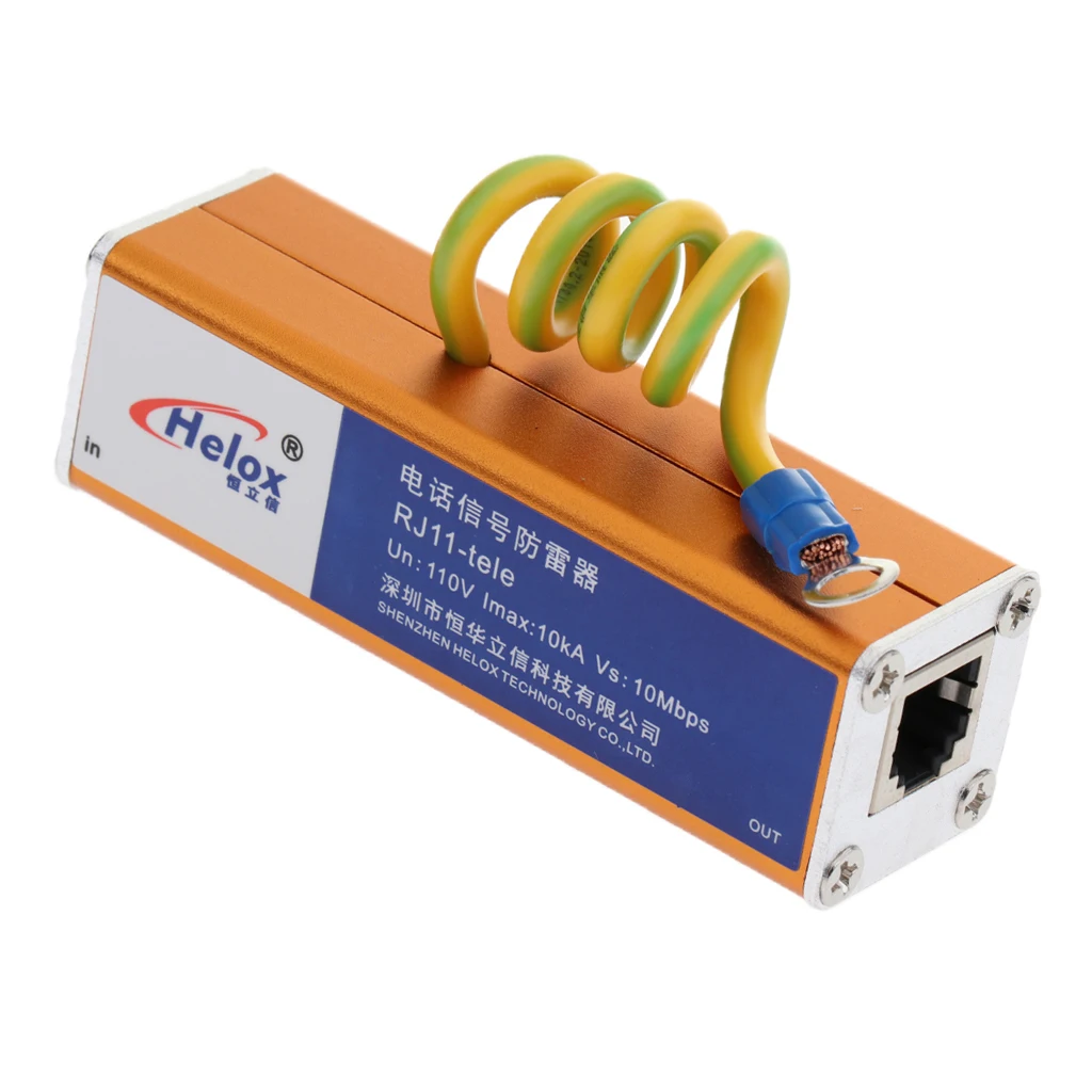 

RJ-11 Signal Surge Protector Thunder&Lightning Arrester FOR Telephone Tel#2
